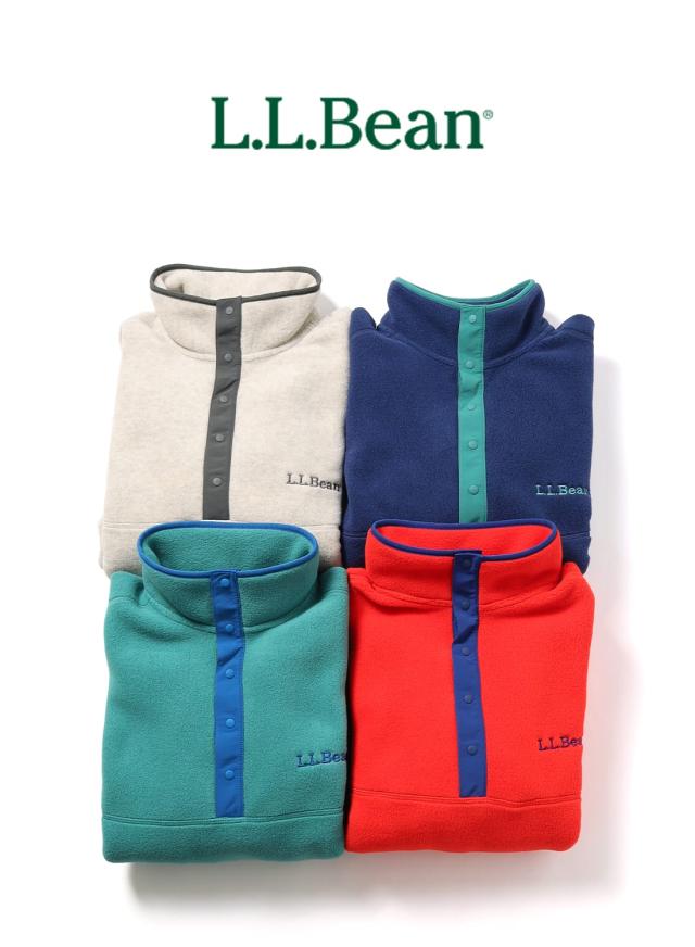L.L.Bean（エルエルビーン）Beans Classic Snap Fleece II Pullover Adults（ビーンズ クラシック スナップフリース ツー プルオーバー アダルツ）フリース 90年代 アーカイブ メンズ レディース ユニセックス