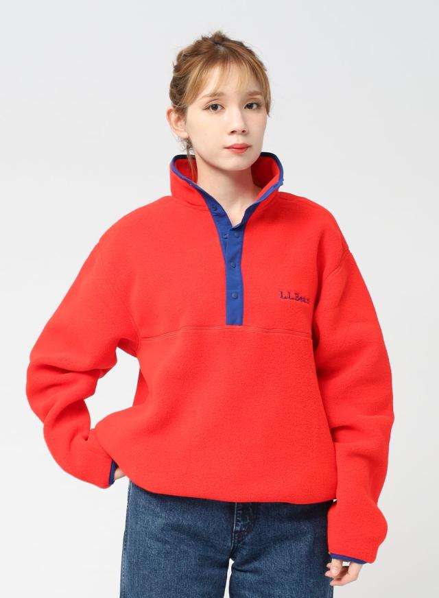 L.L.Bean（エルエルビーン）Beans Classic Snap Fleece II Pullover Adults（ビーンズ クラシック スナップフリース ツー プルオーバー アダルツ）フリース 90年代 アーカイブ メンズ レディース ユニセックス
