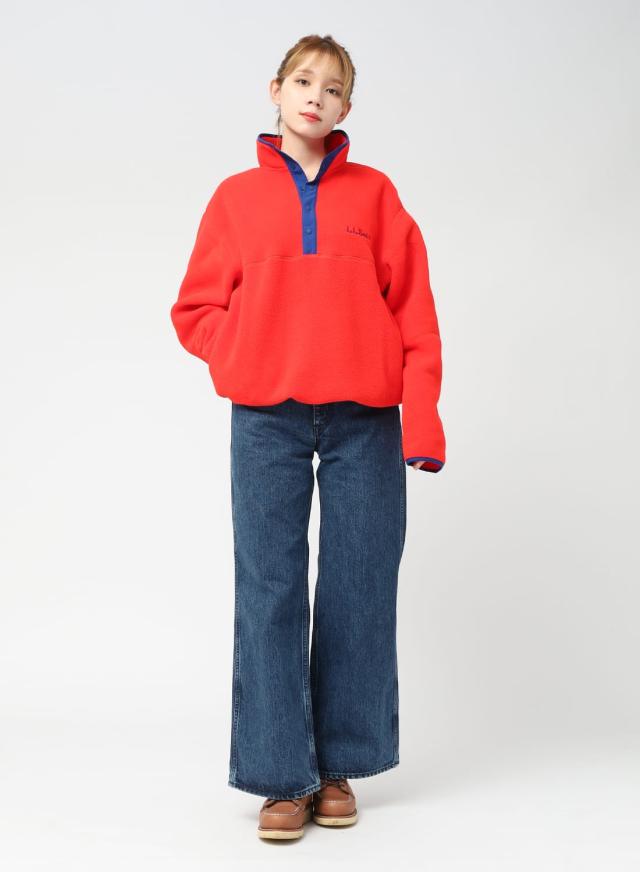 L.L.Bean（エルエルビーン）Beans Classic Snap Fleece II Pullover Adults（ビーンズ クラシック スナップフリース ツー プルオーバー アダルツ）フリース 90年代 アーカイブ メンズ レディース ユニセックス