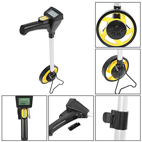 ロードメジャー 距離測定器 ウォーキングメジャー ロードカウンター 折り畳み可能 0〜99999.9M 小型車輪 大画面 精密測定 道路 舗装 土地 建築 大工 工業