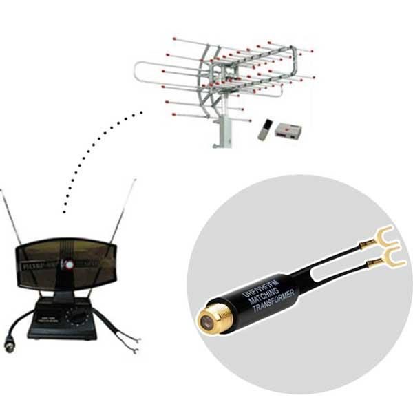 アンテナ 整合器 地デジ VHF FM対応 75Ω F型 300Ω セパレーター