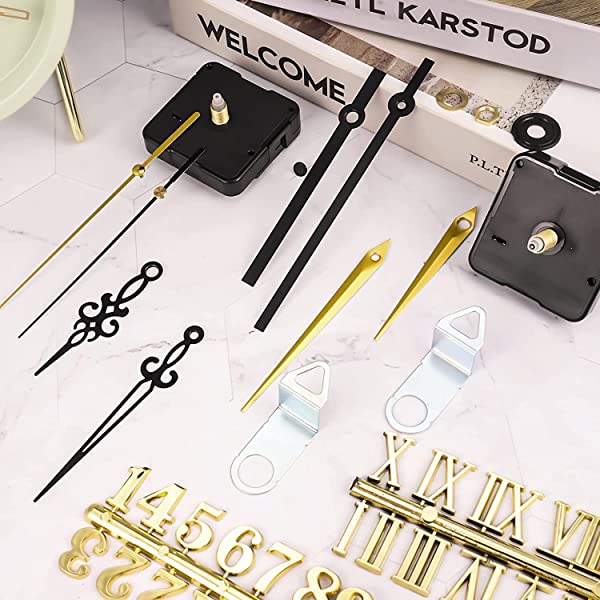 時計 ムーブメント 4枚セット 手作り 時計番号キット 2個セット 針