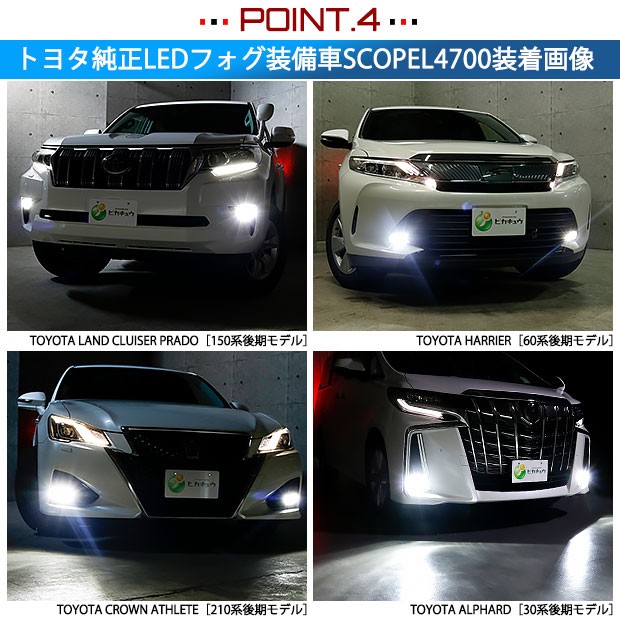 トヨタ ランドクルーザー プラド (150系 後期) 対応 LED SCOPE EYE L4700 ガラスレンズ フォグランプキット 4700lm 白 6500K  H16 36-E-1の通販はau PAY マーケット - ピカキュウ【車用LEDバルブ専門店＆サウナ用品】 | au PAY マーケット－通販サイト