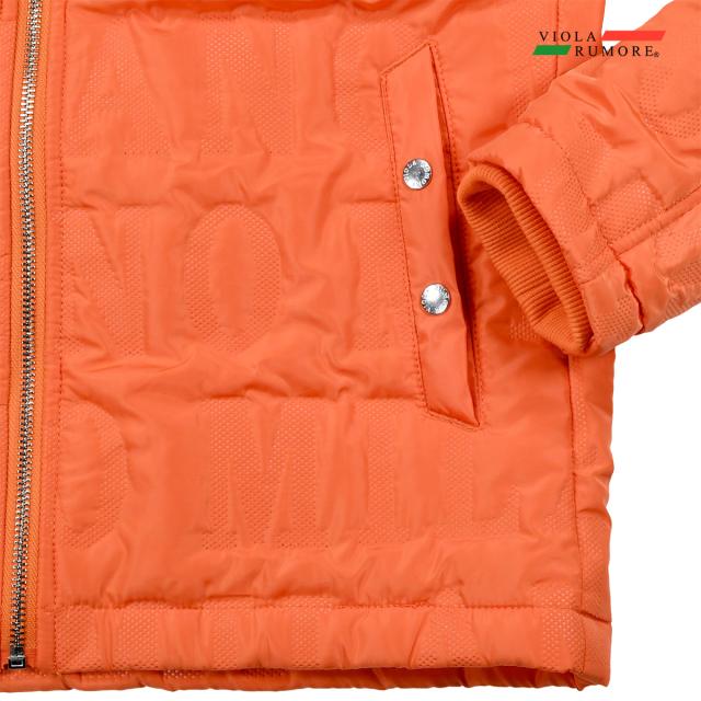 VIOLA rumore ヴィオラ ビオラ 圧着キルト ロゴ柄 ジャケット 軽量
