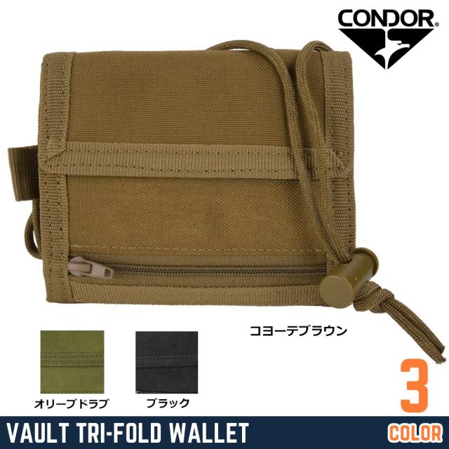 CONDOR財布235三つ折SDカードスロット付