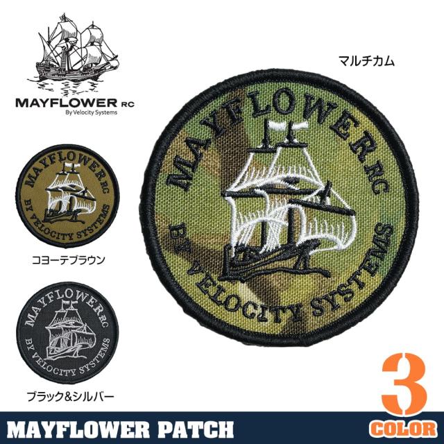 MAYFLOWERRCパッチロゴ刺繍ベルクロ付き