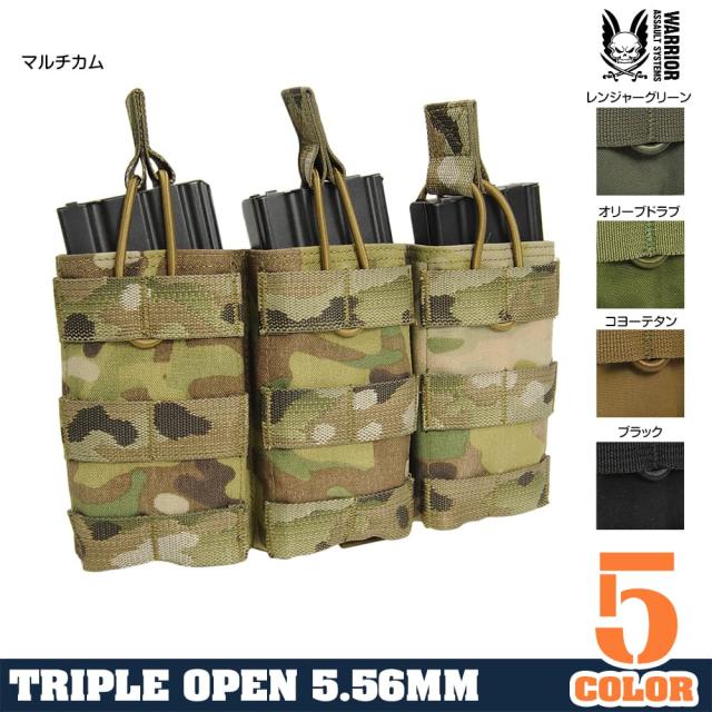 WarriorAssaultSystemsトリプルマグポーチ5.56mm弾マガジン用W-EO-TMOP