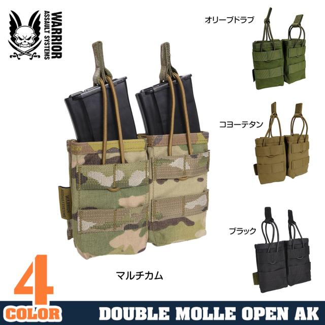 WarriorAssaultSystemsライフルマガジンポーチAK適合ダブルオープントップW-EO-DMOP-AK