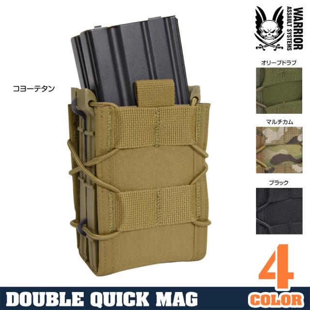 WarriorAssaultSystemsライフルマガジンポーチM4/AK/7.62mmダブルクイックW-EO-DQM