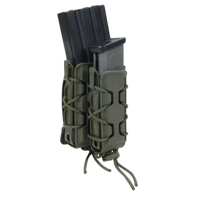 HSGIライフル&拳銃用マグポーチTACOV2ダブルデッカーM4/AK/7.62mm/9mm/45口径ポリマー16DD01