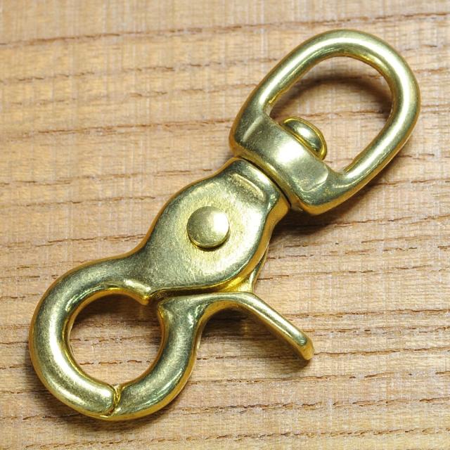 レバーナスカン真鍮クラフトパーツDカン