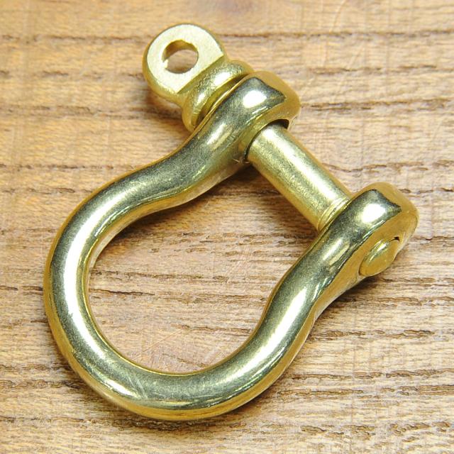 シャックル馬蹄型真鍮パーツ