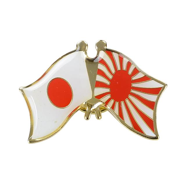 自衛隊グッズピンバッジ日本国旗自衛艦旗クロスピンズ
