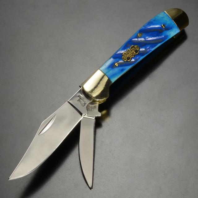 FrostCutlery折りたたみナイフSteelWarriorブルーピックボーンCopperheadSW-104BLPB