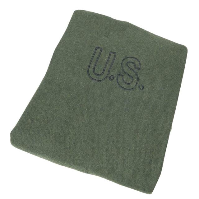McguireGearウールブランケットUS刺繍入り大判BK-264-OD