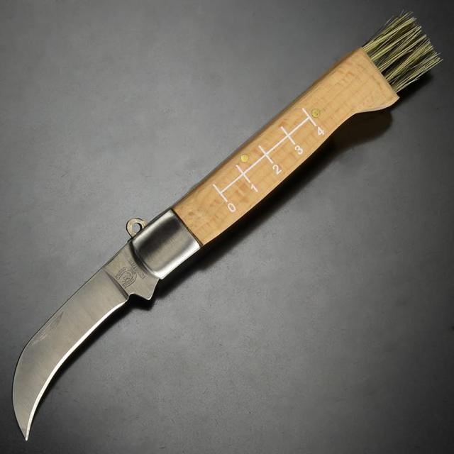 RoughRyderマッシュルームナイフ折りたたみ式MushroomHuntersブラシ付きRR1400
