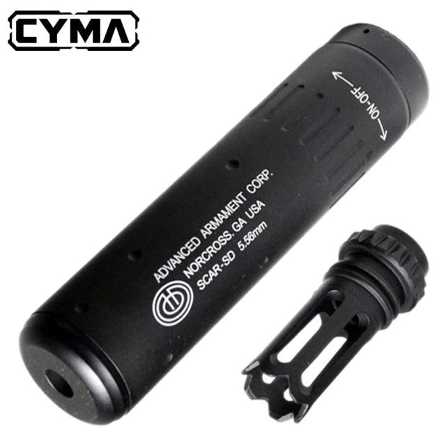 CYMAQDサプレッサーAACSCAR-SD14mm逆ネジハイダー付きCMSLM035