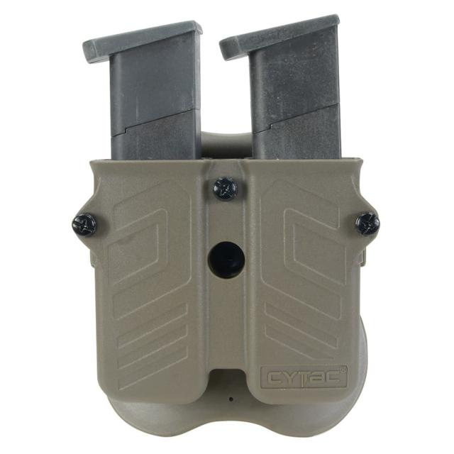 CYTACピストルマガジンポーチ樹脂製ユニバーサル9mm/45口径CY-MPU
