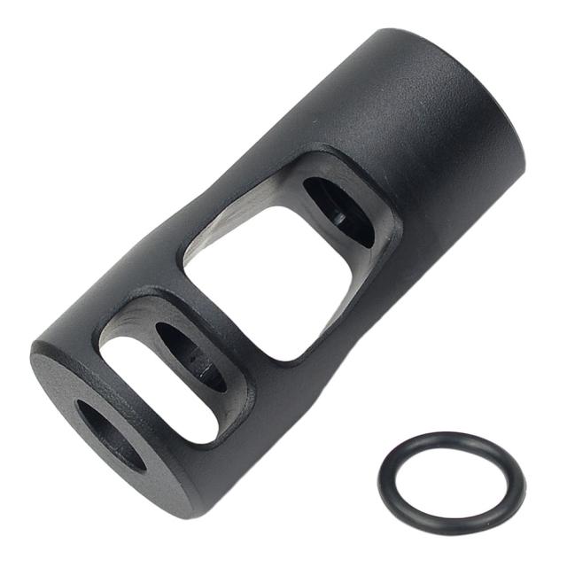 DMTマズルブレーキSRデュアルポート14mm逆ネジ対応DMT-A-069