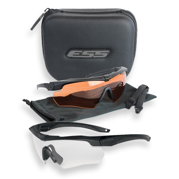 ESSシューティンググラスCROSSBOWSUPPRESSOR2Xサプレッサー&クロスボウフレーム2色レンズセット