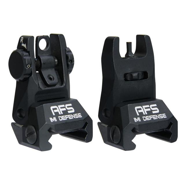 IMIDefenseフリップアップサイトAFSアルミ合金製フロント&リアセット
