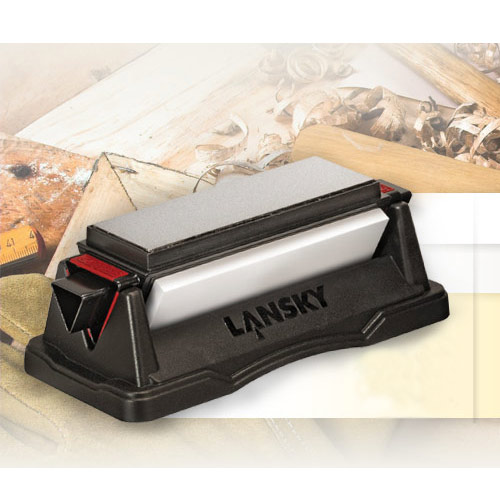 LANSKYシャープナー砥石トライストーン台座付