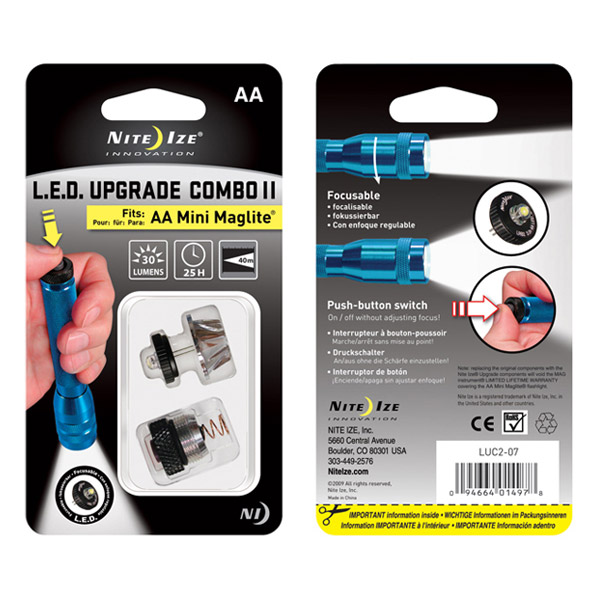 NITEIZELEDアップグレードキットミニマグライトAA用