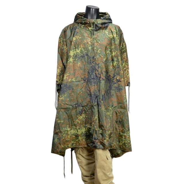 MIL-TECレインポンチョ防水リップストップ生地ポリエステル製