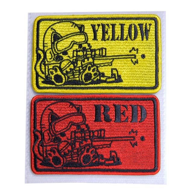 にとろんマーカー補助パッチネコスナイパー赤&黄セットベルクロMKR-2