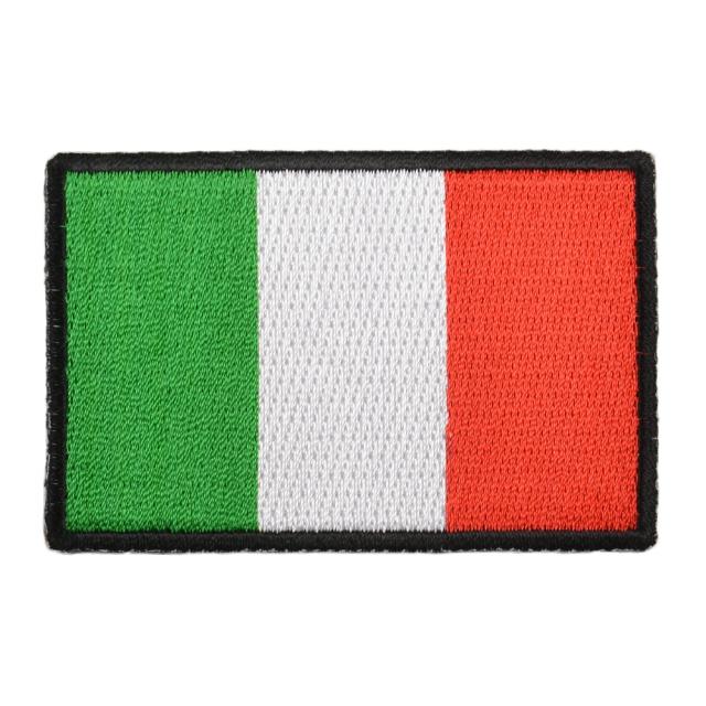 ミリタリーパッチイタリア国旗アイロンシート付