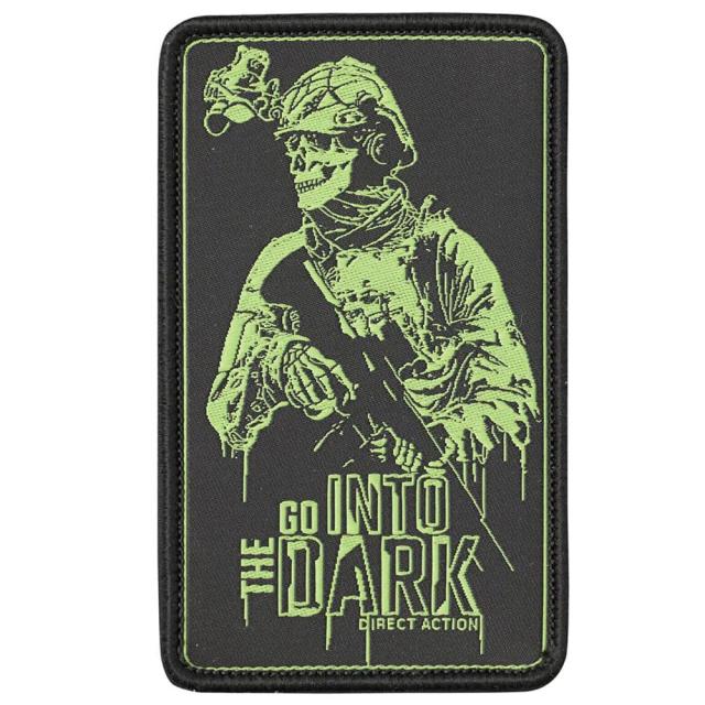 DIRECTACTIONミリタリーワッペンIntothedarkスケルトンPA-DAID-PES