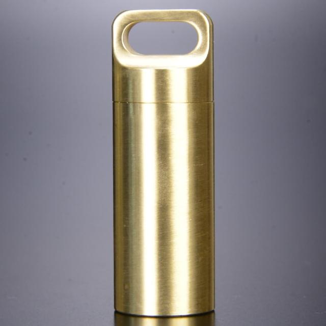 防水カプセル真鍮ペンダントトップ薬ケース