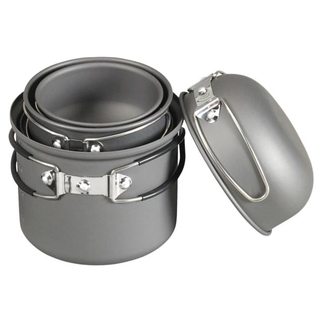 NDURクッカー6ピース調理器具セットアルミニウム製アルマイト処理