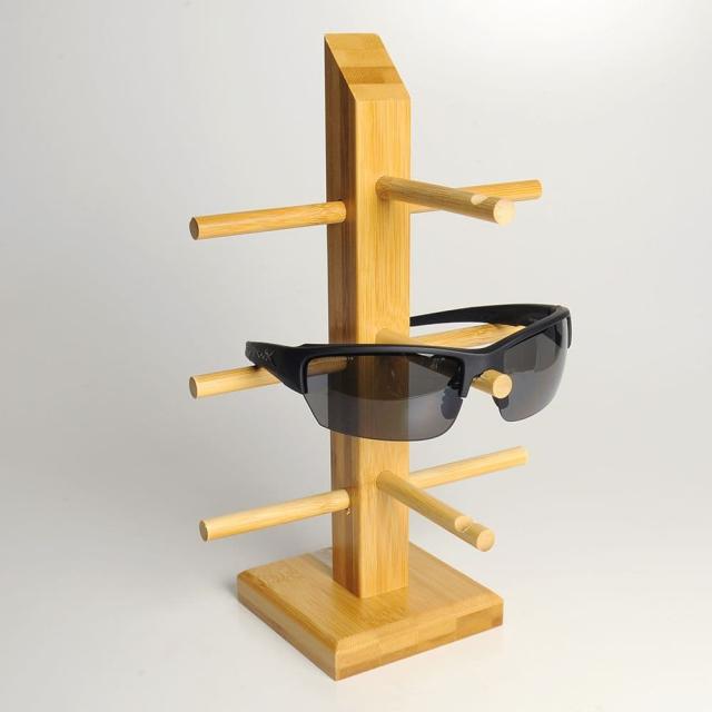サングラススタンド竹集成材1柱ディスプレイスタンド店舗用品
