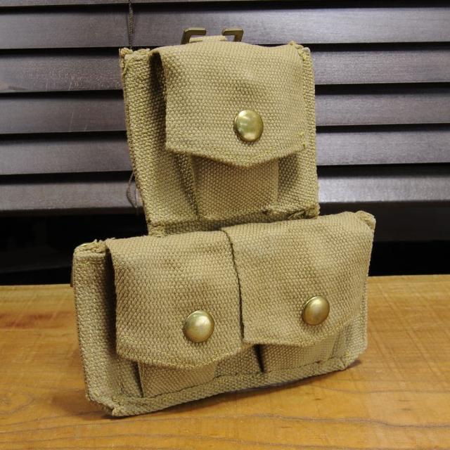 イギリス軍放出品弾薬ポーチリー・エンフィールド用3連P37装備品帆布製