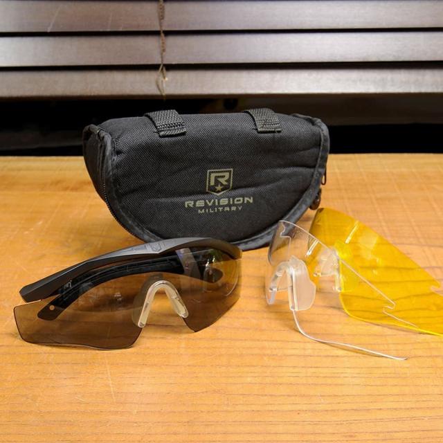 米軍放出品REVISIONシューティンググラスSawflyMVD防弾ブラックフレーム