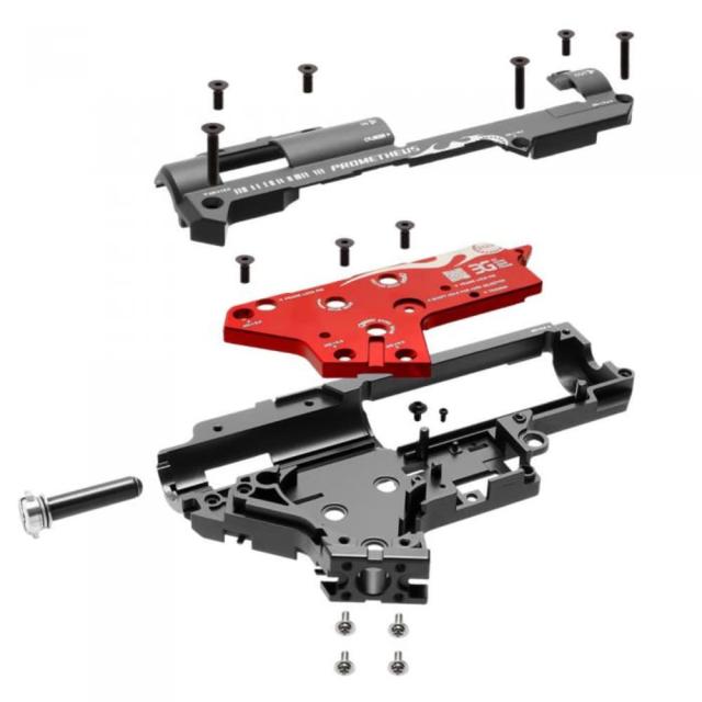 LayLaxメカボックスVer.2EGハードギアフレームPROMETHEUSQDスプリングガイド仕様6mm軸受け対応