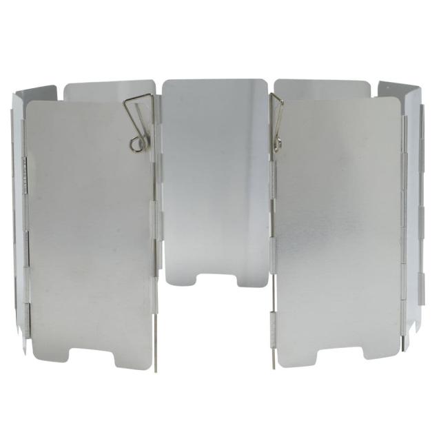 風除板ウインドスクリーン折り畳み式コンパクトサイズ9枚パネルアルミ製