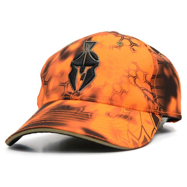 キャップKRYPTEKクリプテックインフェルノ柄スパルタンロゴ刺繍入りベルクロ式