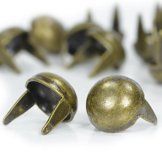 ラウンド型スタッズ2爪ハンドクラフト材直径9mm高さ10mm