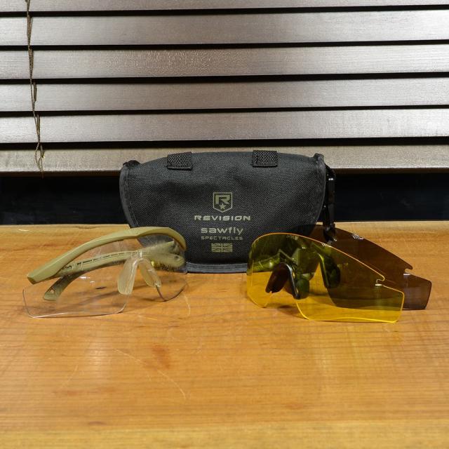 米軍放出品REVISIONシューティンググラスSawflyMVD防弾タンフレーム