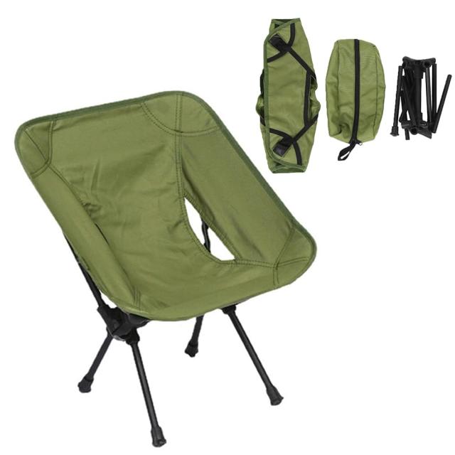 アウトドアチェア折りたたみ椅子軽量アルミ合金収納バッグ付きオリーブドラブ