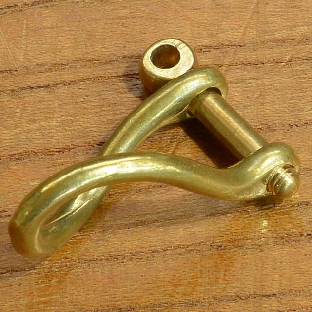 ツイストシャックル真鍮パーツねじ込み式