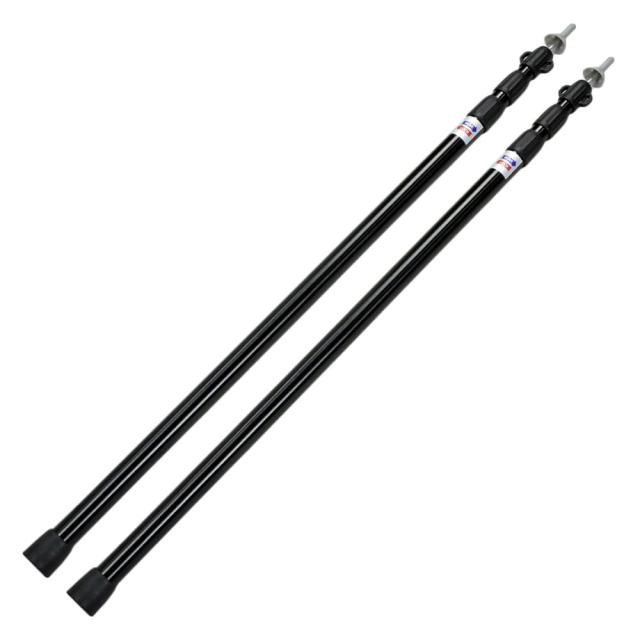 テントポール2本セット伸縮式最大230cmアルミ合金軽量アウトドア収納バッグ付き