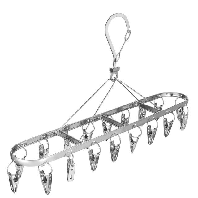 ピンチハンガー折りたたみ式ステンレス製ランドリー用品