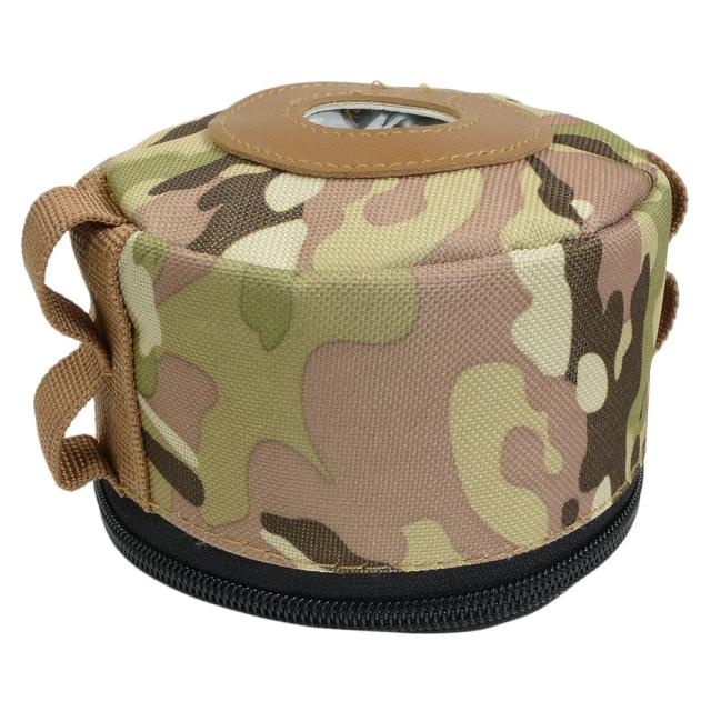 ガス缶OD缶カバー迷彩ポリエステル生地