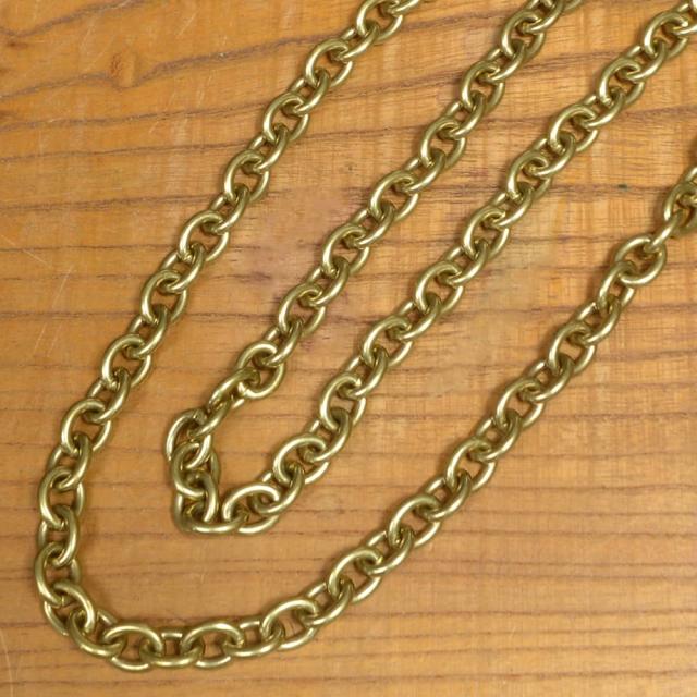 アズキチェーン真鍮製クラフトパーツ環サイズ約15×12mm
