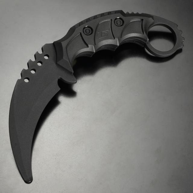 TSBLADESダミーナイフBLACKHORNETG3カランビット型ポリマー製