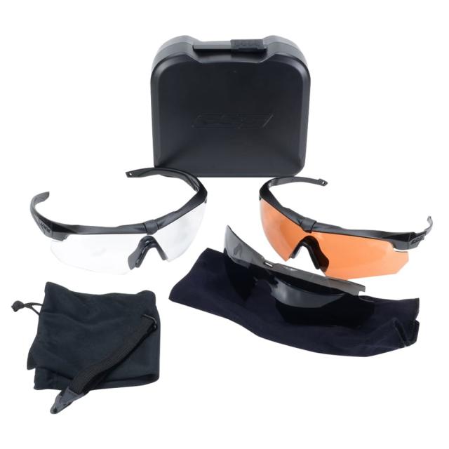 ESSシューティンググラスCrossbowSuppressor2X+サプレッサー&クロスボウフレーム3色レンズセット