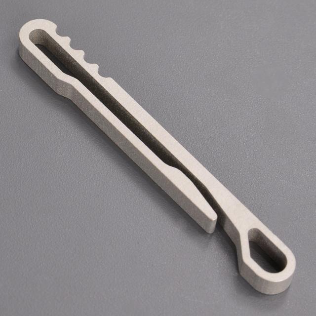 キーホルダークリップ型チタン